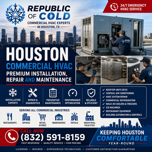 Republic of Cold | Houston Commercial HVAC – Premium Installation, Repair and Maintenance